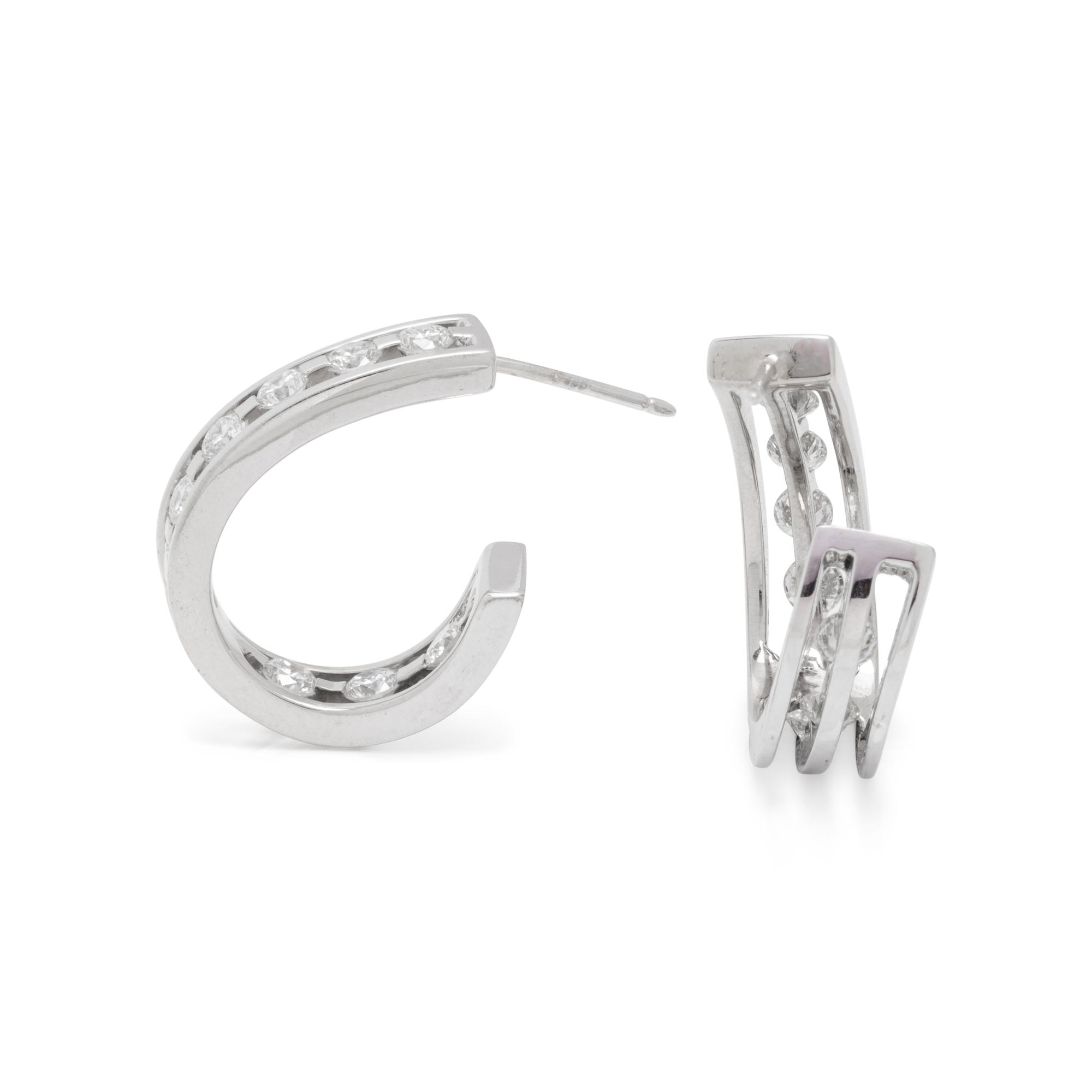 WHITE GOLD AND DIAMOND EARRINGS
