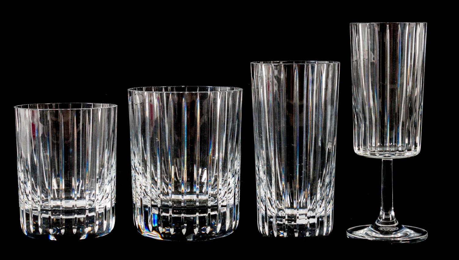 A Group of Baccarat Stemware Height of tallest 5 1/2 inches. — 20TH CENTURY