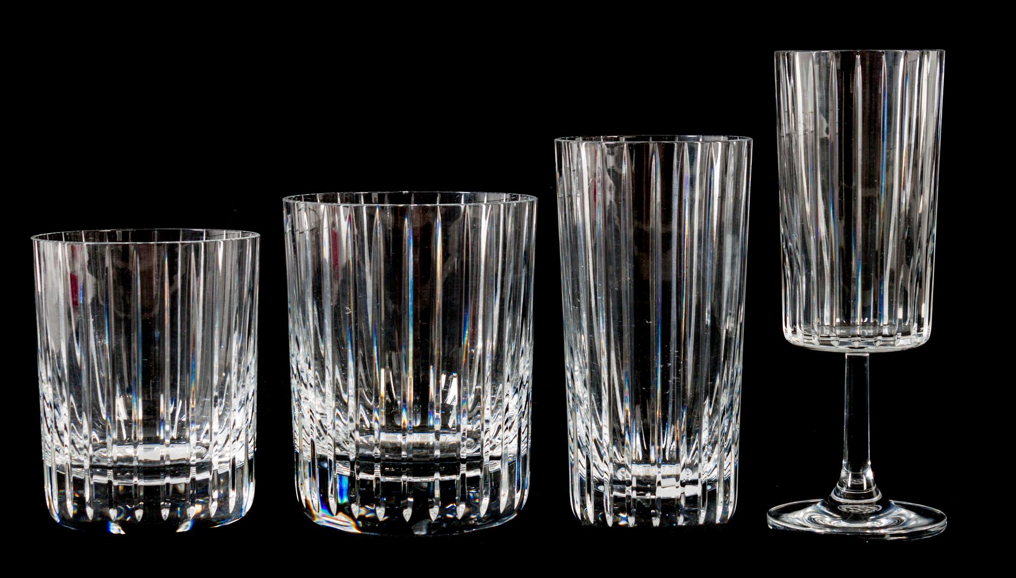 A Group of Baccarat Stemware Height of tallest 5 1/2 inches. — 20TH CENTURY