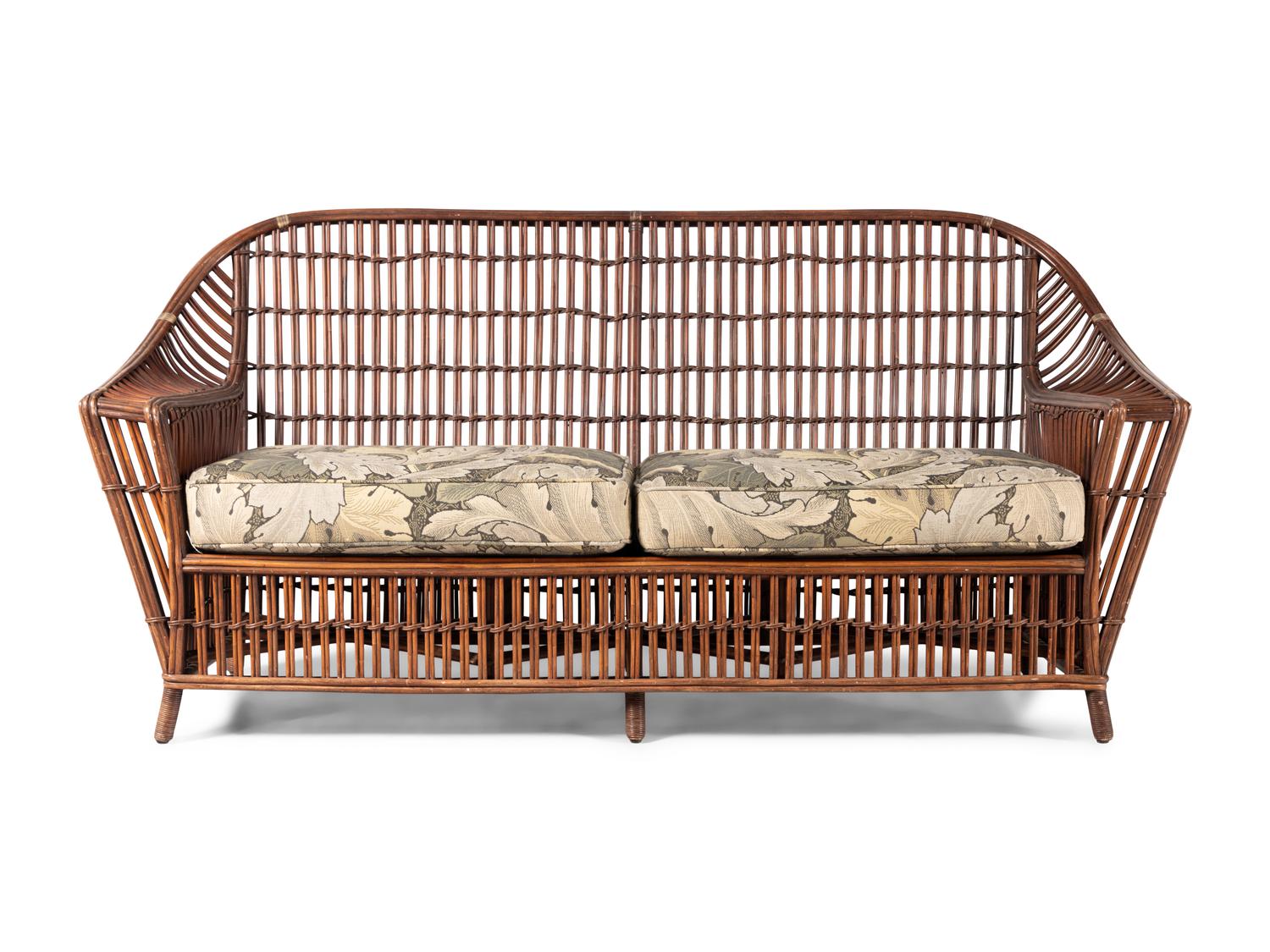 A Rattan Settee