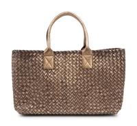 Bottega Veneta Limited Edition Metallic Intrecciato Leather Cabat Tote, c.2008