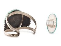 Zuni Channel Inlay Cardinal Ring AND Cuff Bracelet