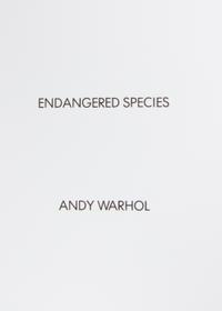 After Andy Warhol, (American, 1928-1987), Endangered Species (full set of 10 announcement cards with cover), 1983