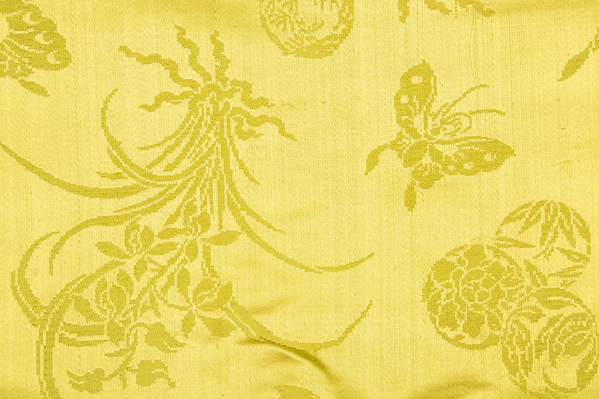 Three Brocade Woven Silk Textiles