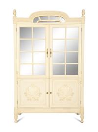 A Louis XVI Style White Painted Four-Door Armoire by Julia Gray, New York