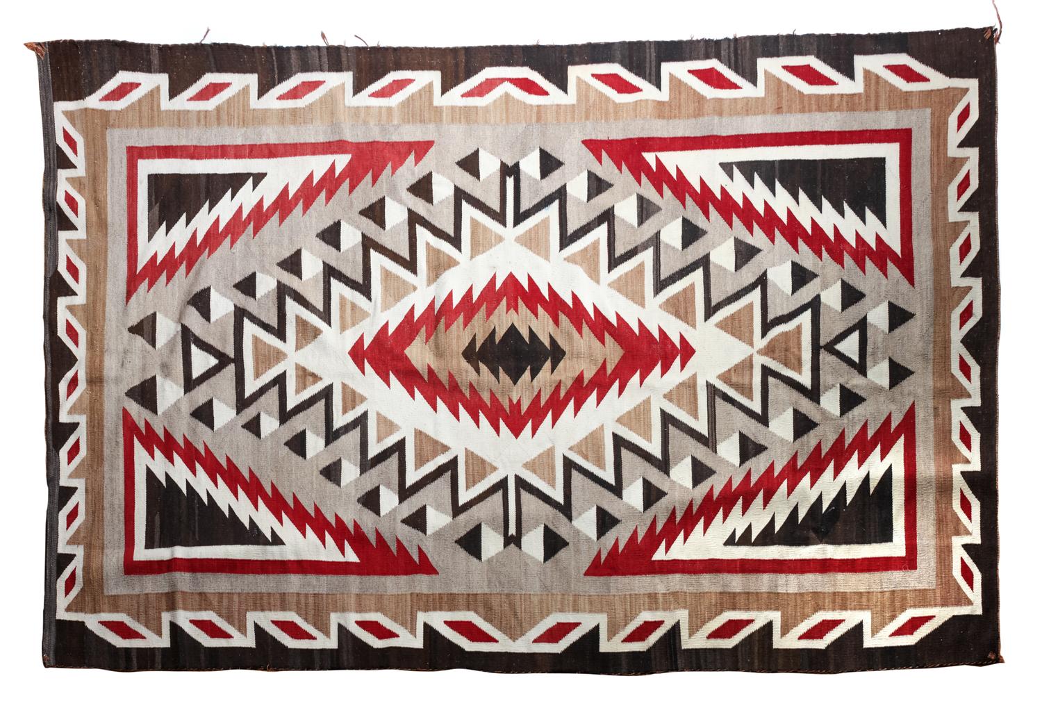 Navajo Ganado Rug 103 x 62 inches — Early 20th Century
