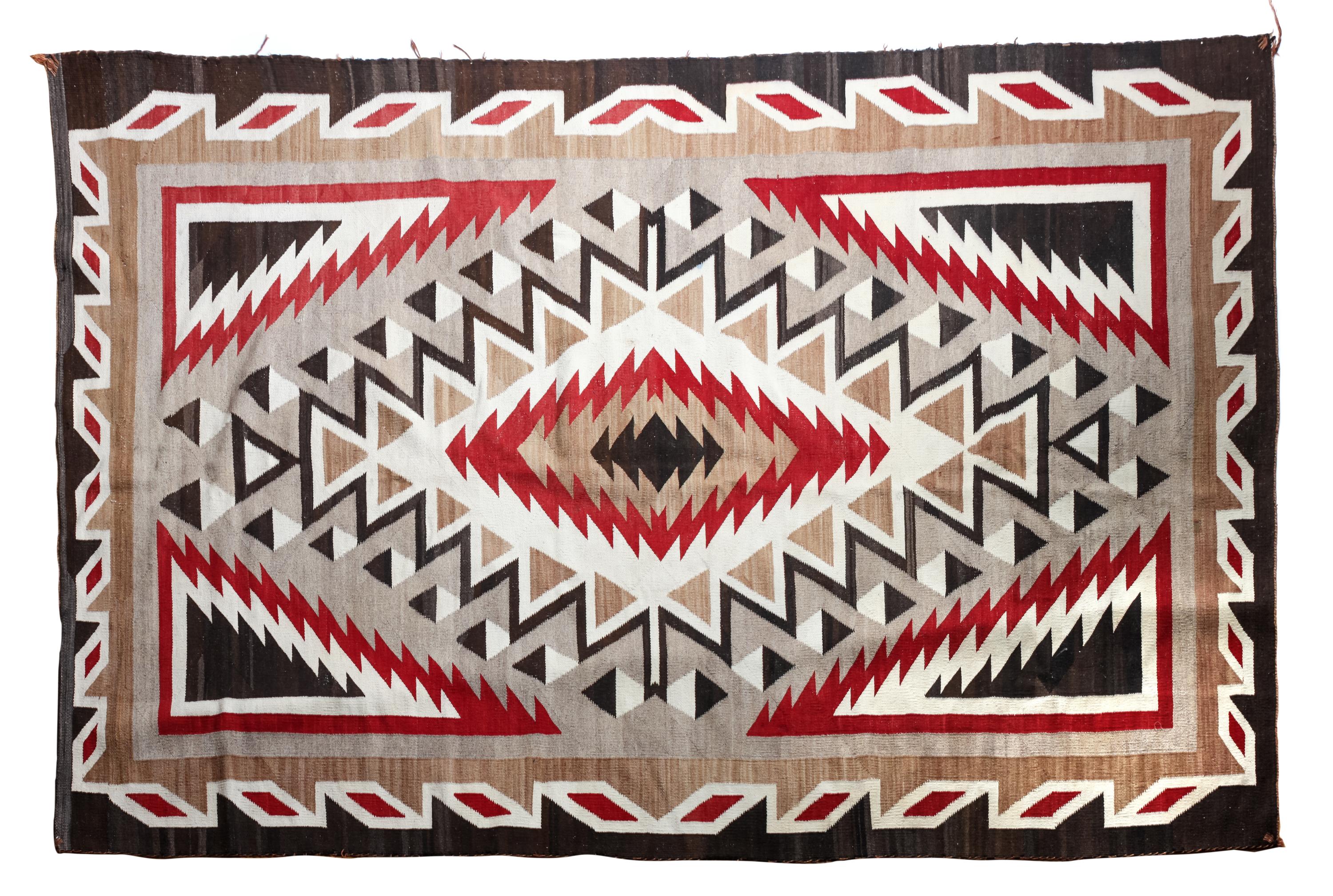 Navajo Ganado Rug 103 x 62 inches — Early 20th Century