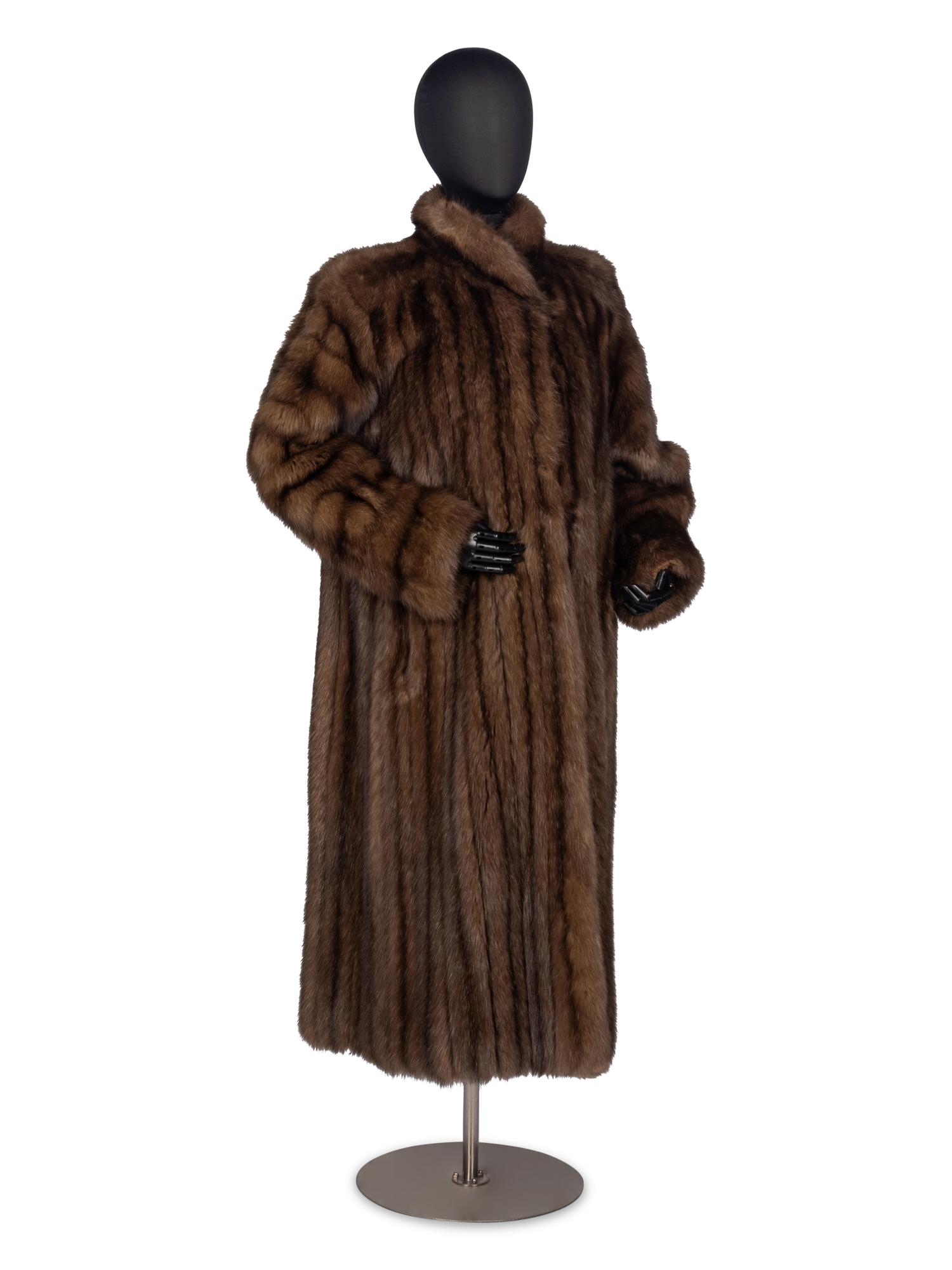 Yves Saint Laurent Full Length Sable Coat