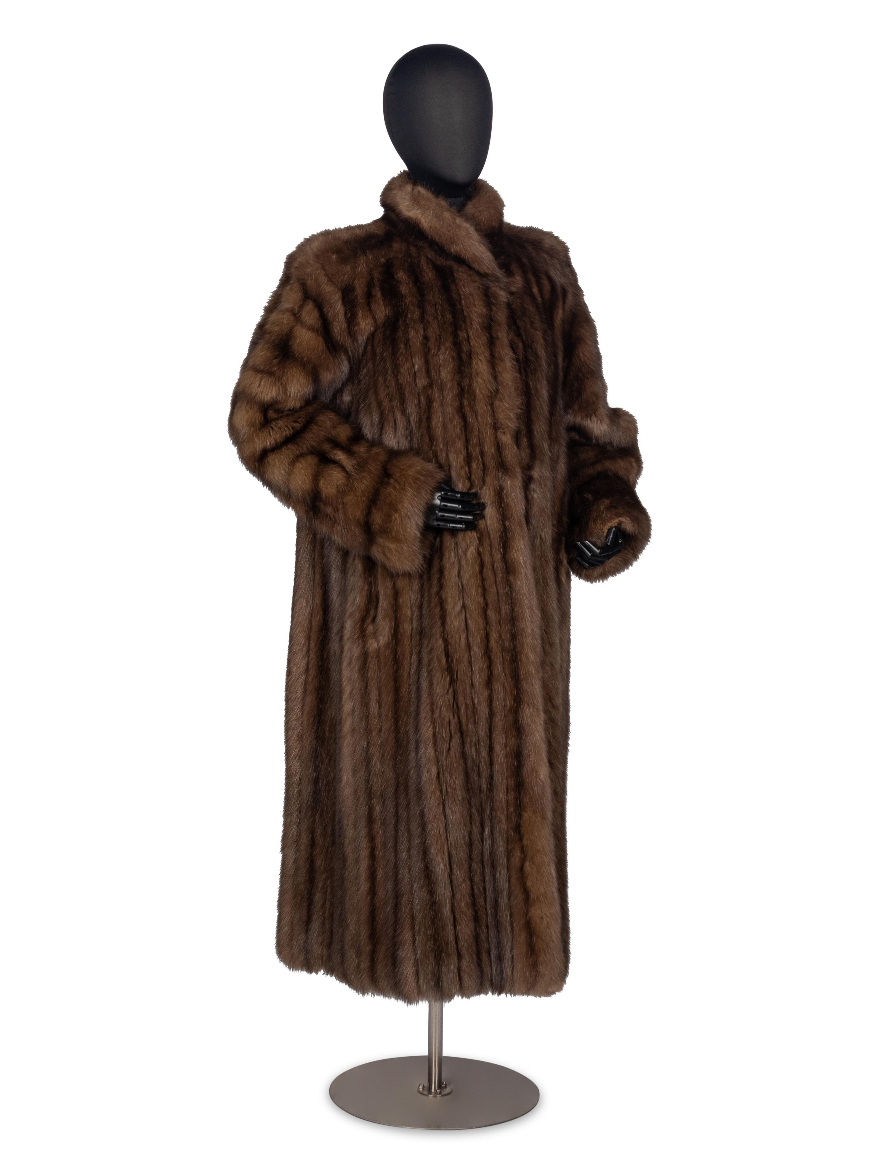 Yves Saint Laurent Full Length Sable Coat