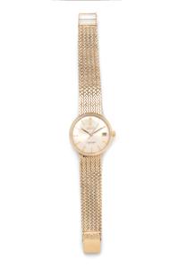OMEGA, YELLOW GOLD 'SEAMASTER DE VILLE' WRISTWATCH