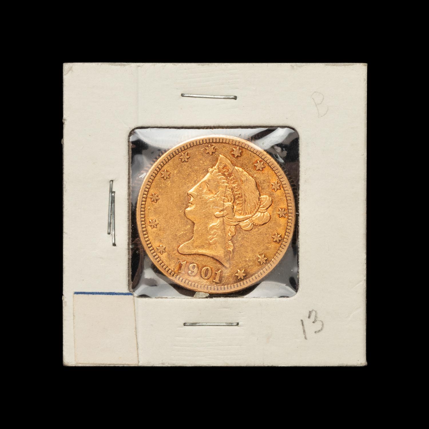 A 1901-S Liberty Head $10 Gold Coin