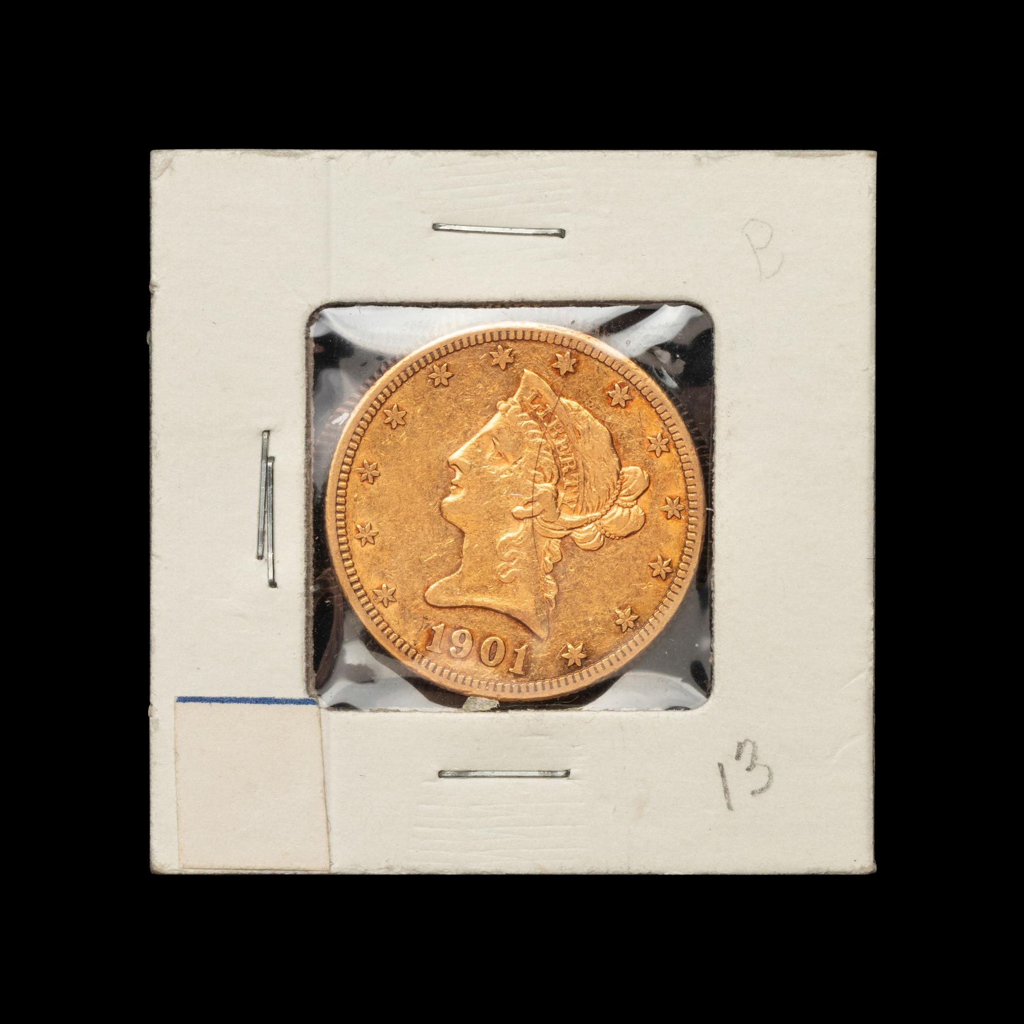 A 1901-S Liberty Head $10 Gold Coin