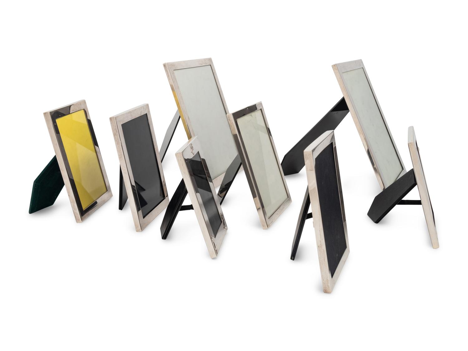 Seven Tiffany and Co. Silver Picture Frames
