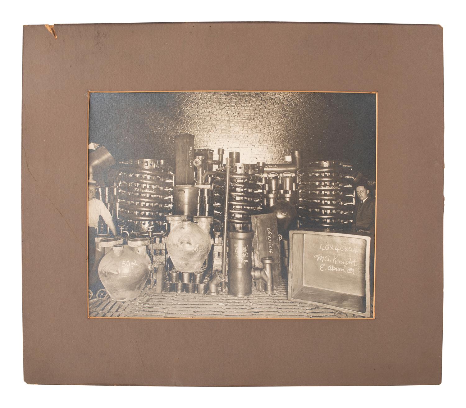 A Silver Gelatin Print Showing the Interior of the Maurice A. Knight Chemical Stoneware Company