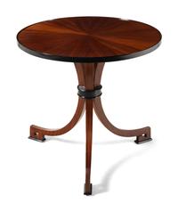 A Contemporary Part Ebonized Mahogany Side Table