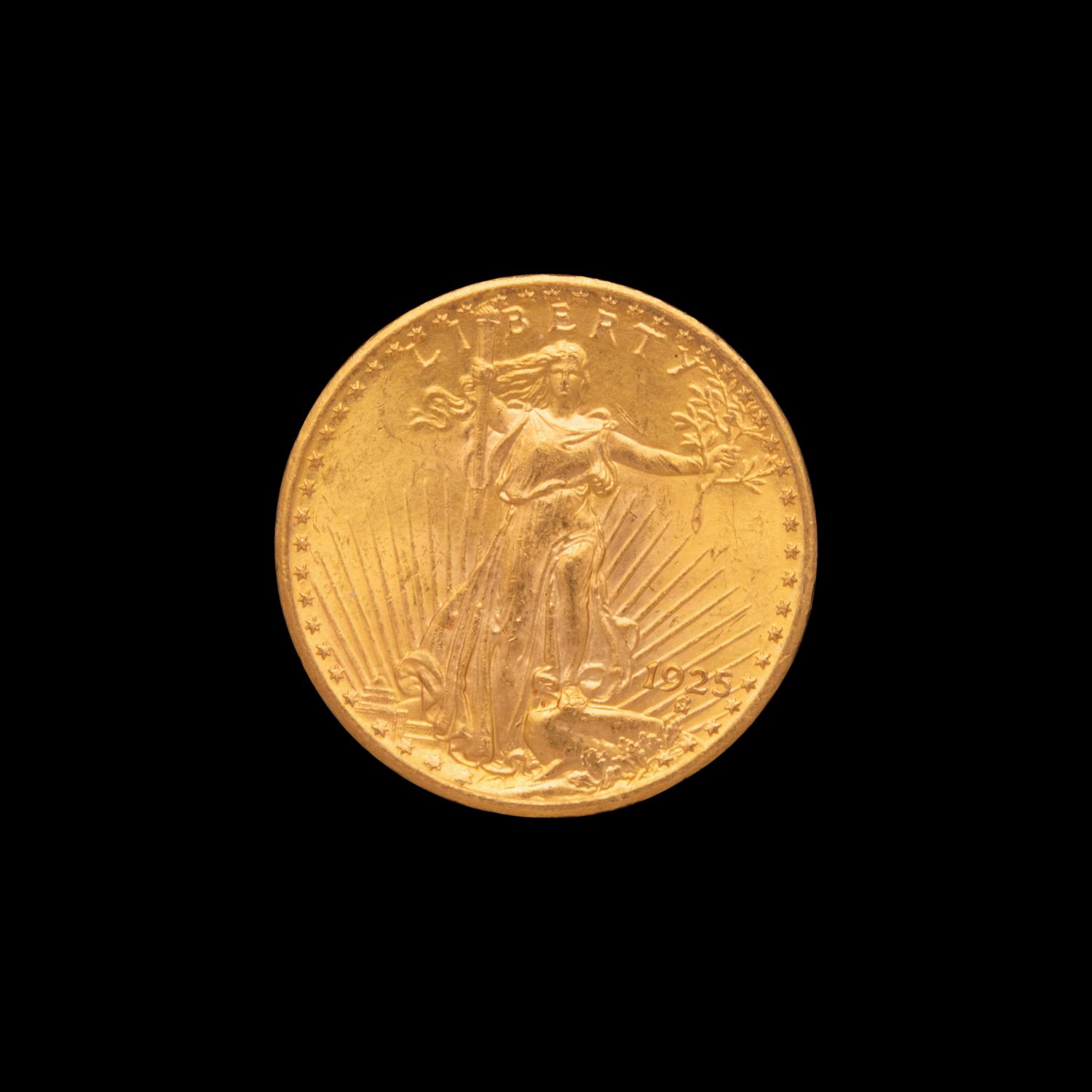 A 1925 Saint-Gaudens $20 Gold Coin