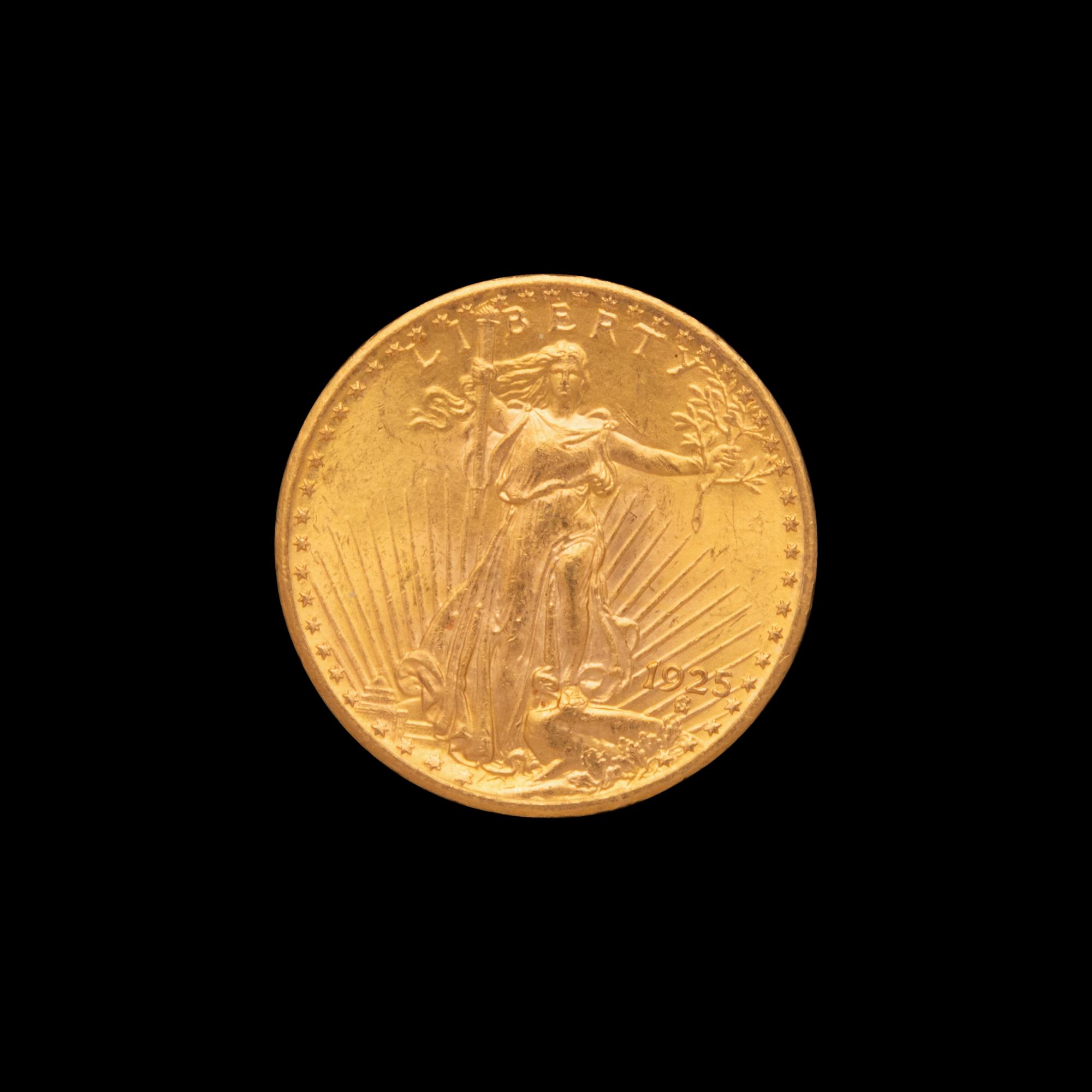 A 1925 Saint-Gaudens $20 Gold Coin