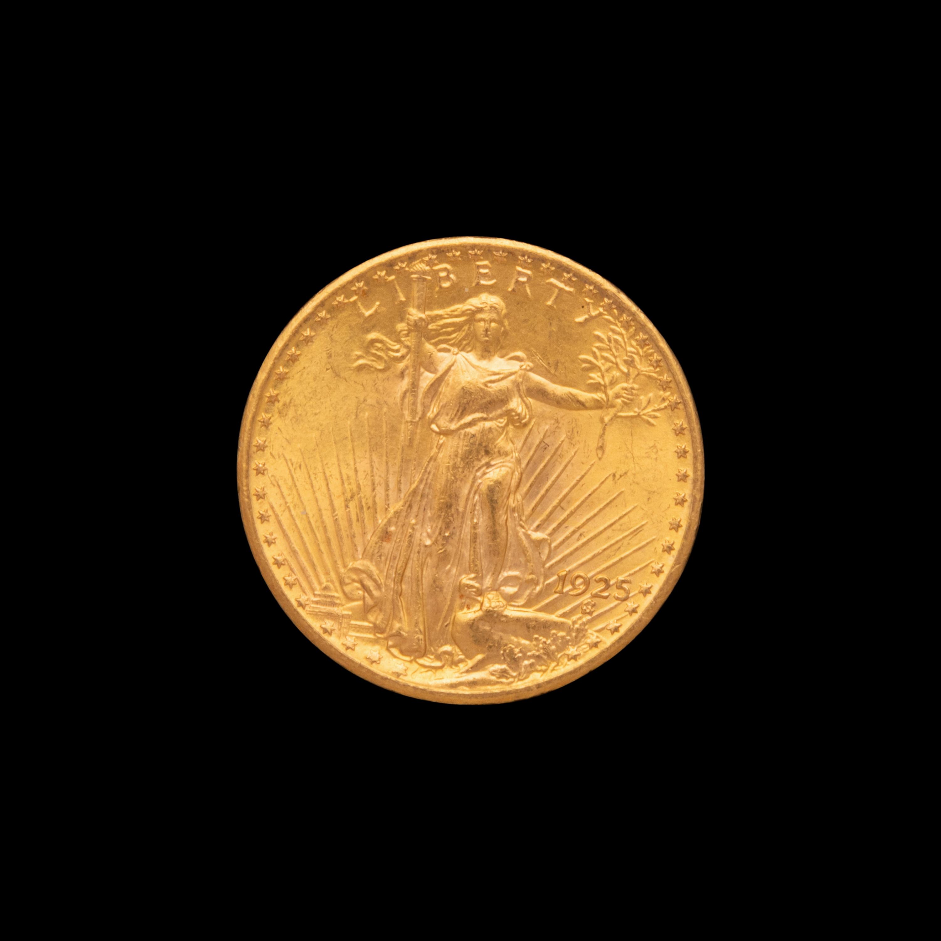 A 1925 Saint-Gaudens $20 Gold Coin