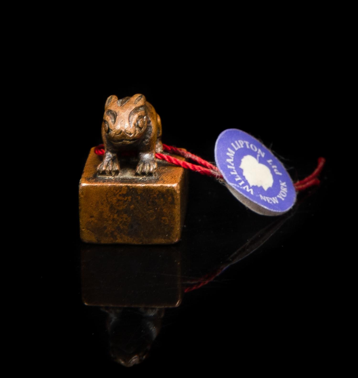 Two Chinese Seals Height of larger 3 3/4 inches.