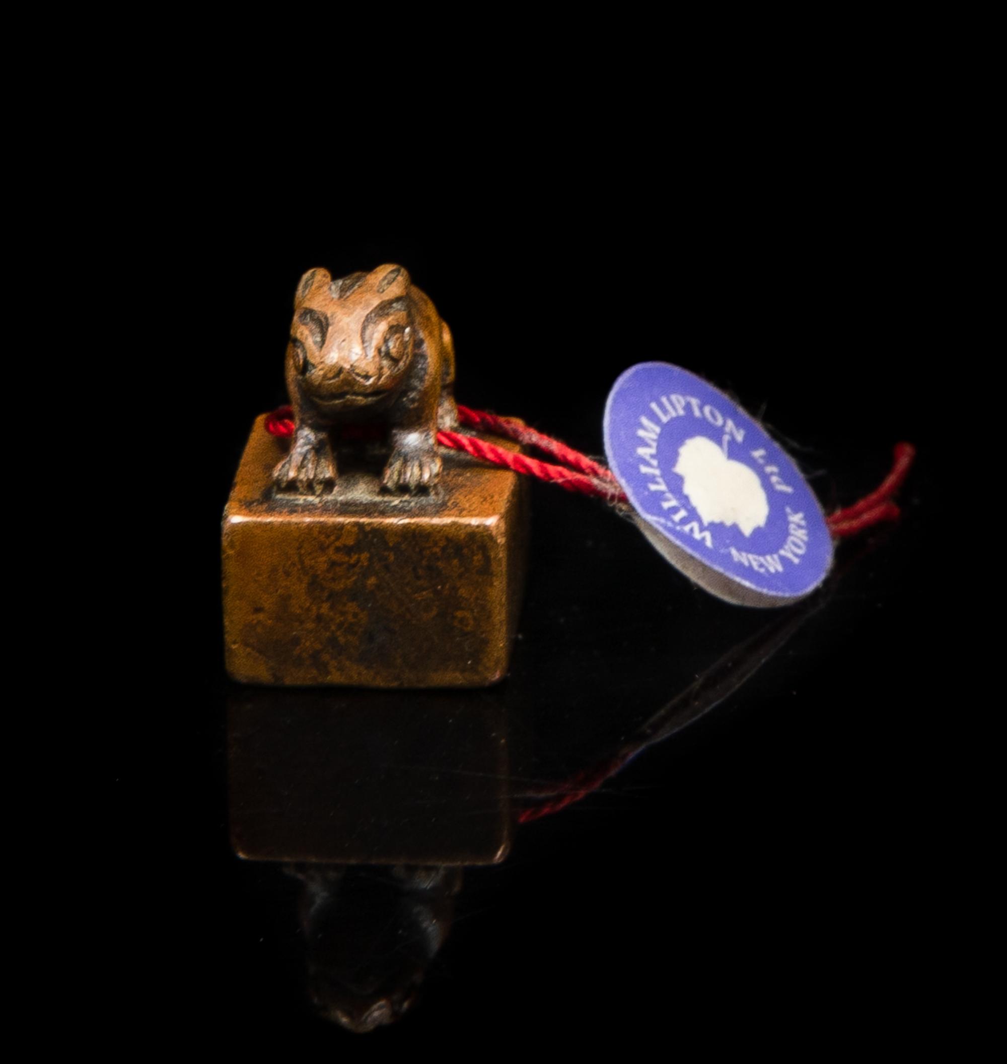 Two Chinese Seals Height of larger 3 3/4 inches.