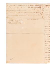 WASHINGTON, George (1732-1799). Letter signed ("G.Washington") to Battaile Muse. Mount Vernon, 28 July 1785.