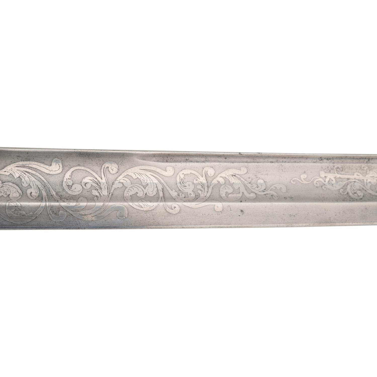 1862 Dated and Inspected Ames Model 1850 Foot Officers Sword with Presentation to Capt. Hugh Donnelly - 37th Mass Infantry - WIA Cold Harbor