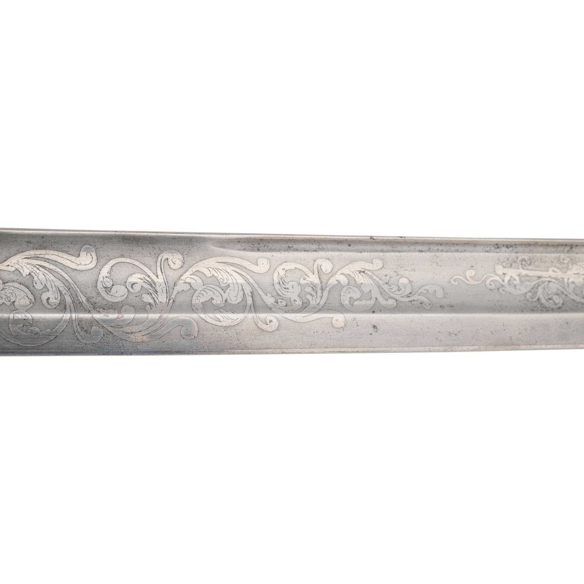1862 Dated and Inspected Ames Model 1850 Foot Officers Sword with Presentation to Capt. Hugh Donnelly - 37th Mass Infantry - WIA Cold Harbor