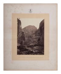 [WESTERN AMERICANA]. BELL, William (1830-1910), photographer. Canon of Kanab Wash, Colorado River Looking South . 1872.