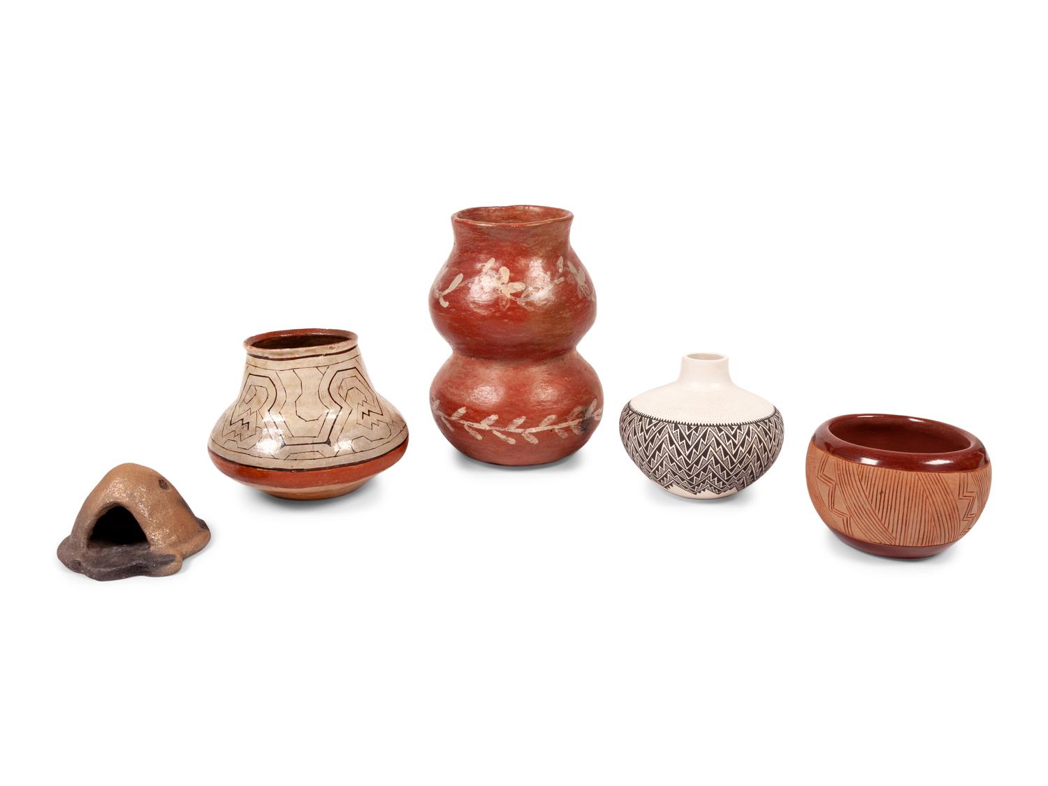 Collection of Pueblo and Peruvian Pottery