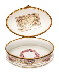 A Sèvres Style Porcelain Table Casket