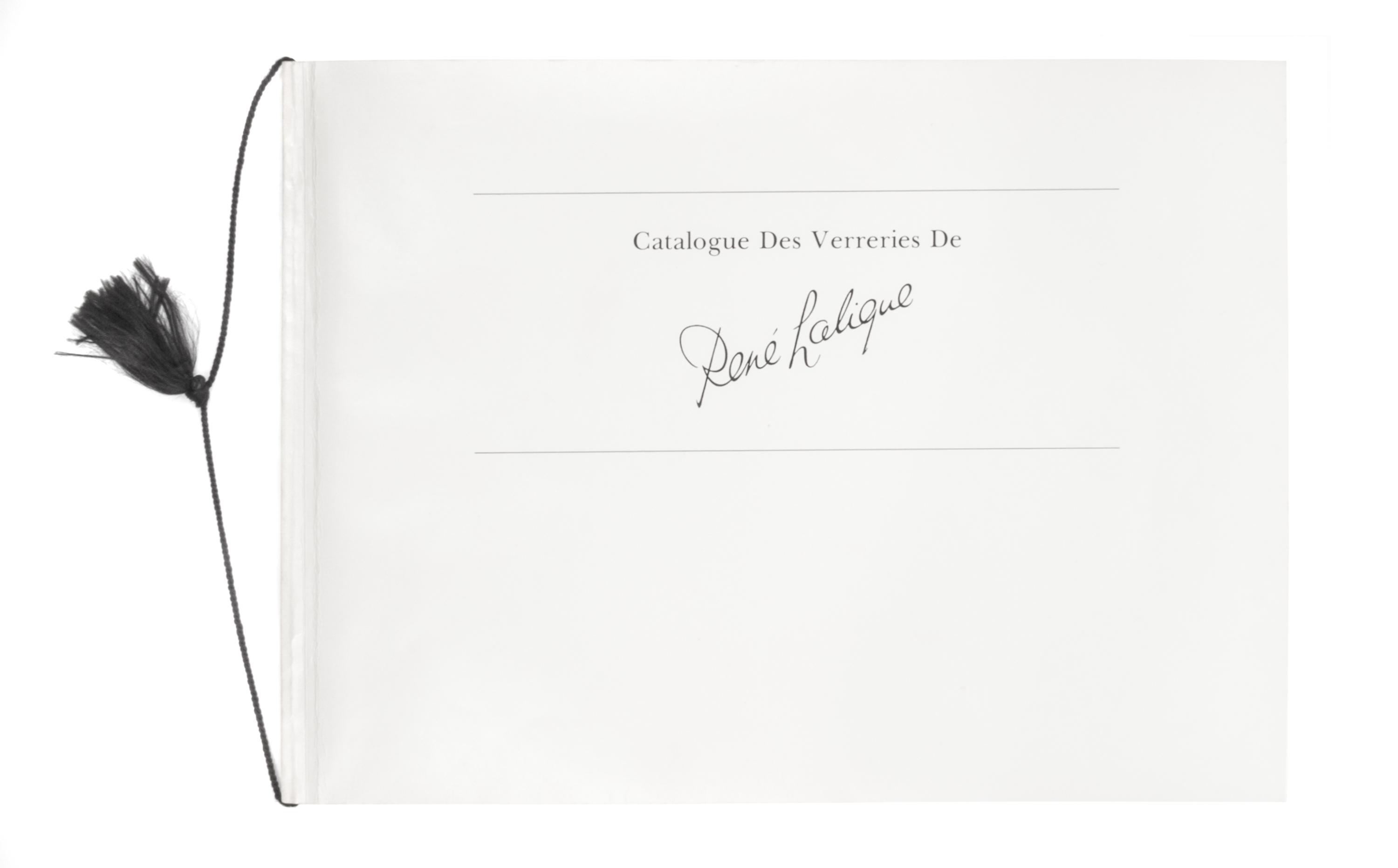 Catalogue Des Verreries De Rene Lalique