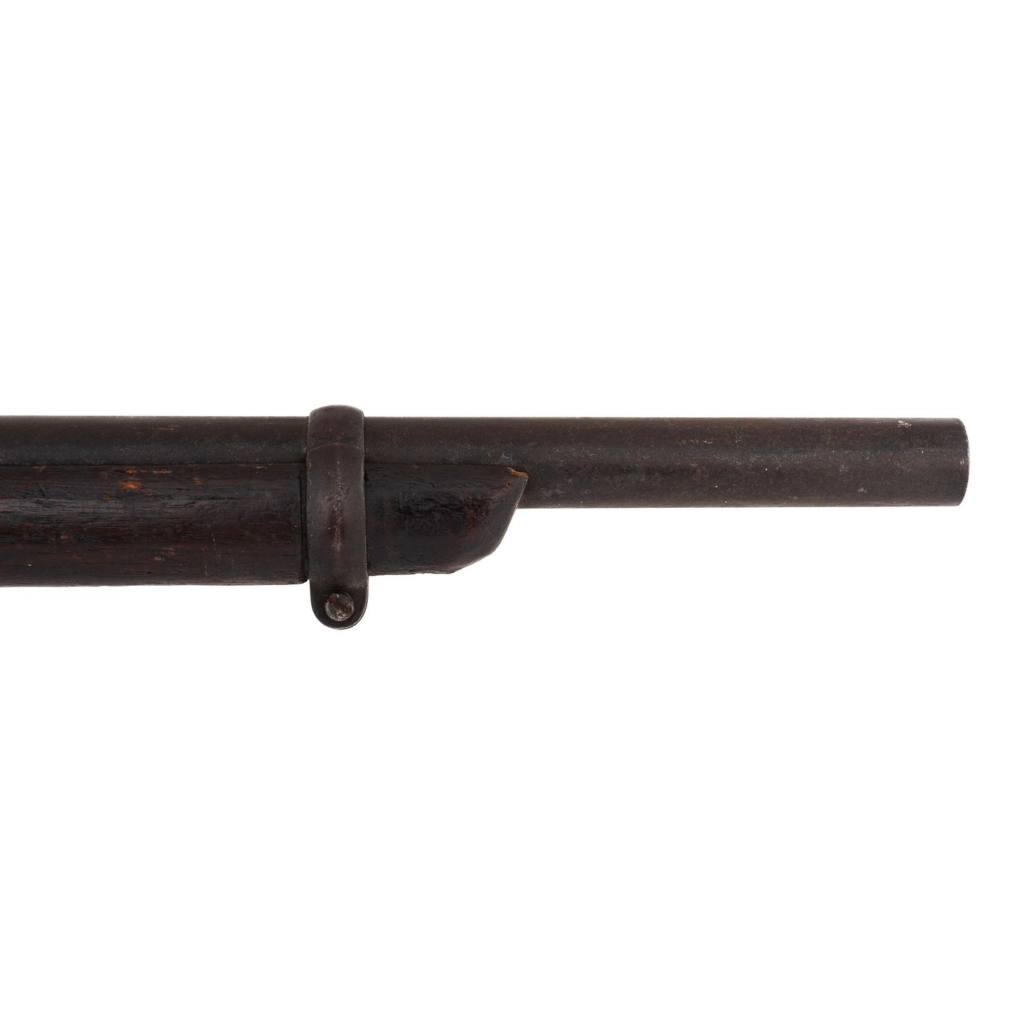 Period Shortened Native Used British Pattern 1853 Enfield Rifle Musket