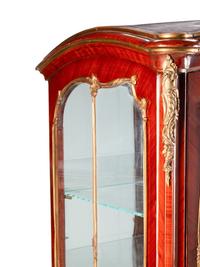 A Louis XV Style Vitrine Cabinet in the Form of a Sedan Chair