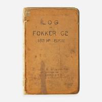 [Aviation] [Kauffman, Virgil] 1920s Flight Log