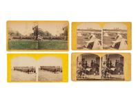 [CIVIL WAR]. 12 early war views featuring the 5th New York Regiment, "Duryea's Zouaves."