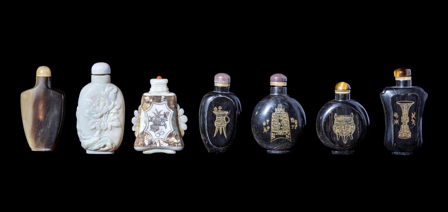 Seven Chinese Snuff Bottles
