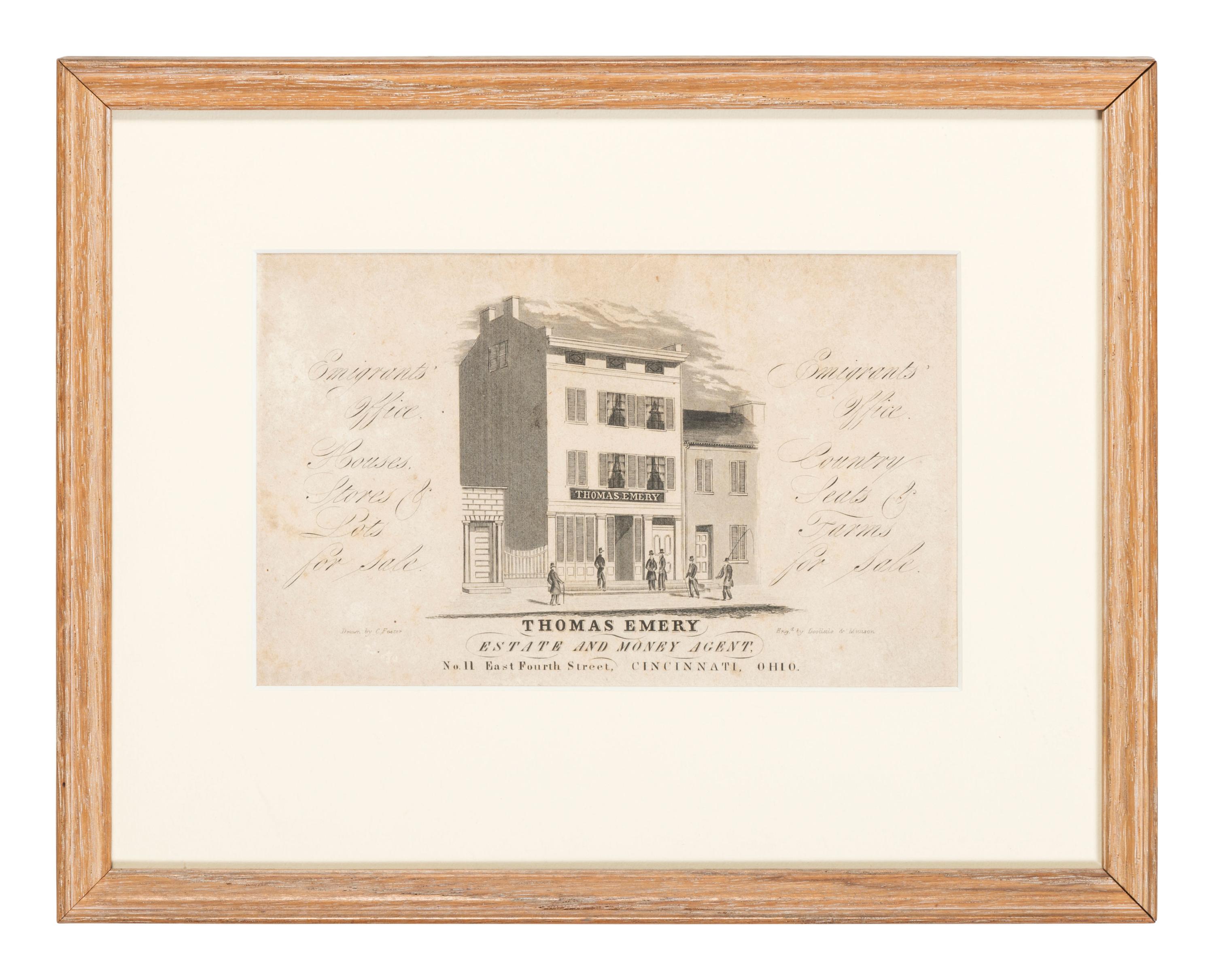 Six Cincinnati Engravings by Doolittle & Munson