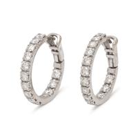 DIAMOND HOOP EARRINGS