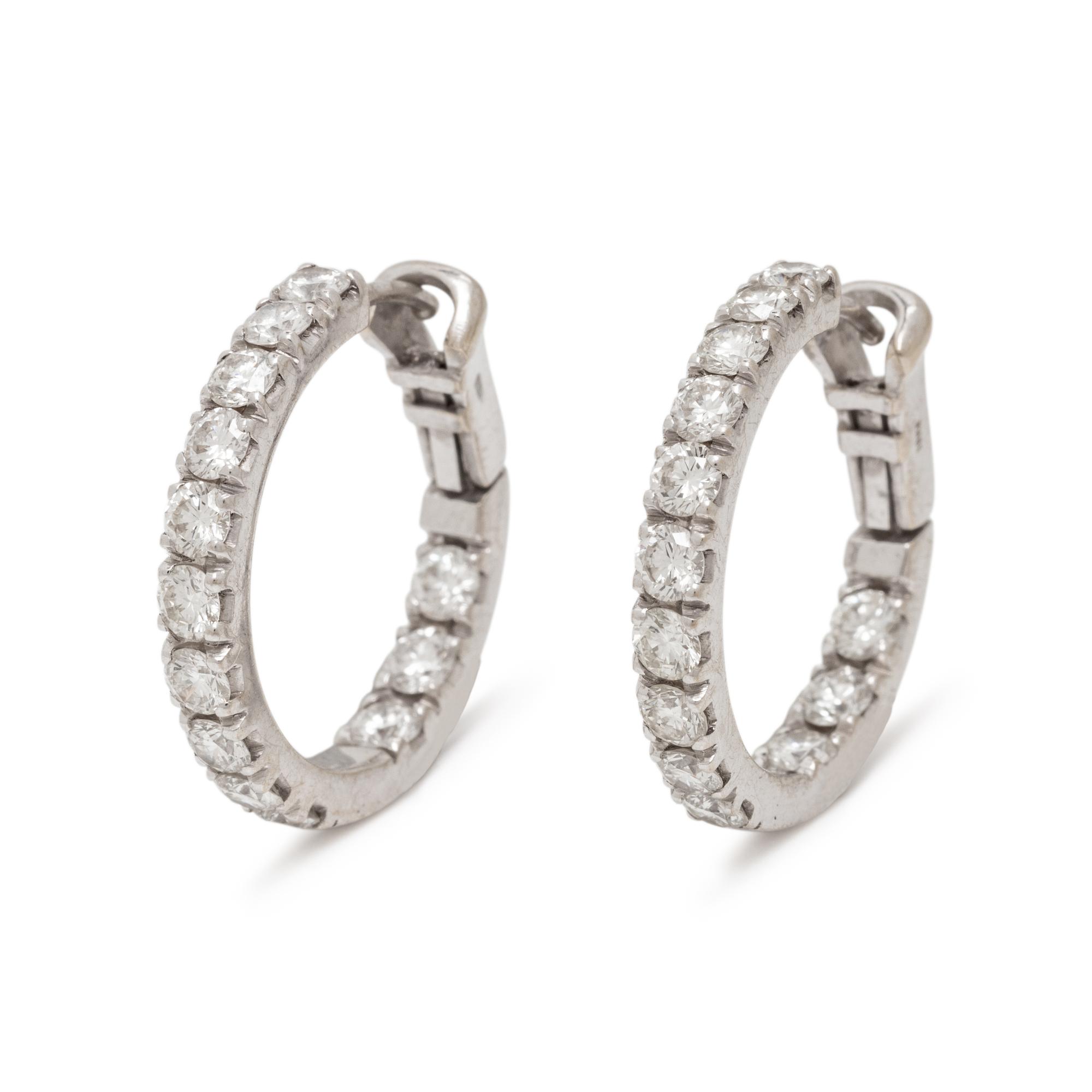 DIAMOND HOOP EARRINGS
