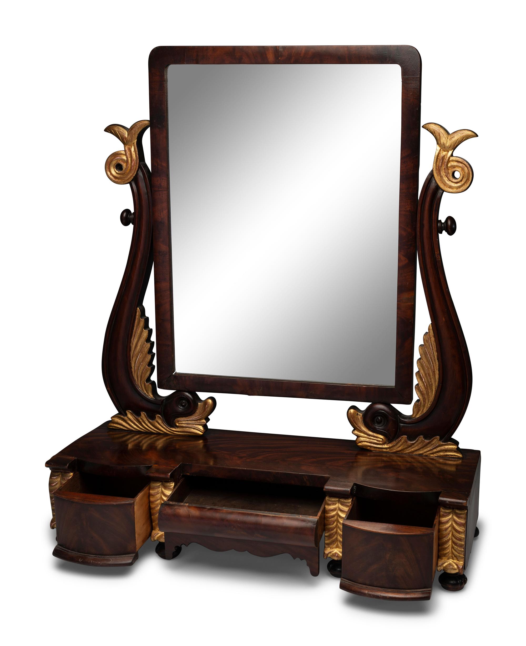 A William IV Mahogany Dressing Mirror