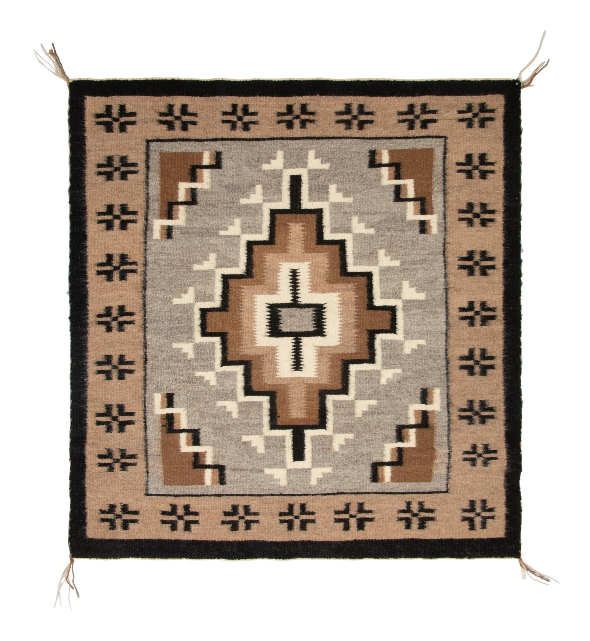 Navajo Two Grey Hills Weavings / Rugs