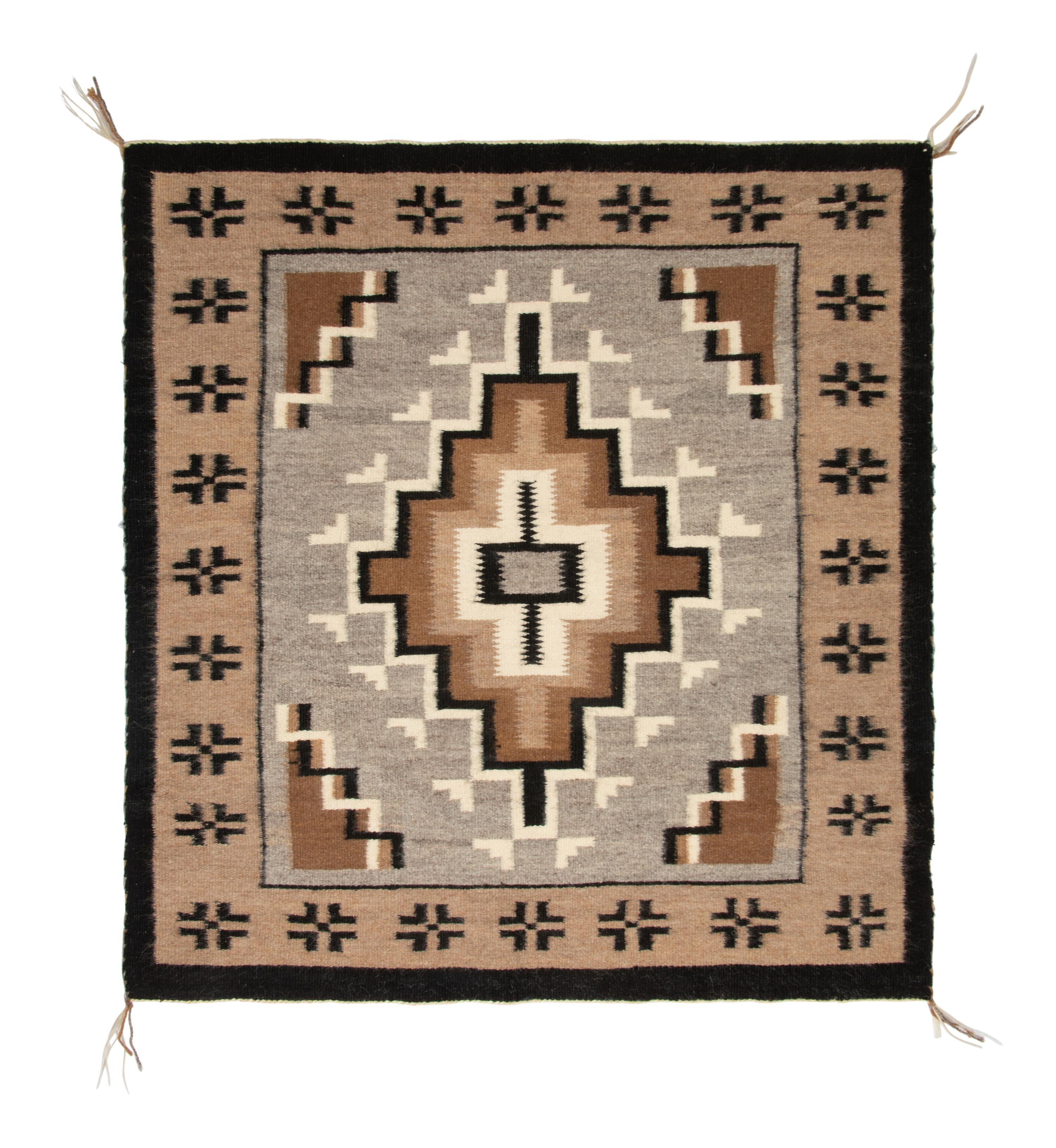 Navajo Two Grey Hills Weavings / Rugs