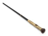 An English Brass Mounted 'Royal Army Medical Core' Doctor's Walking Stick