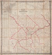 [Philadelphia & Pennsylvania] Map of the Vicinity of Philadelphia From actual Surveys by D.J. Lakes and S.N. Beers
