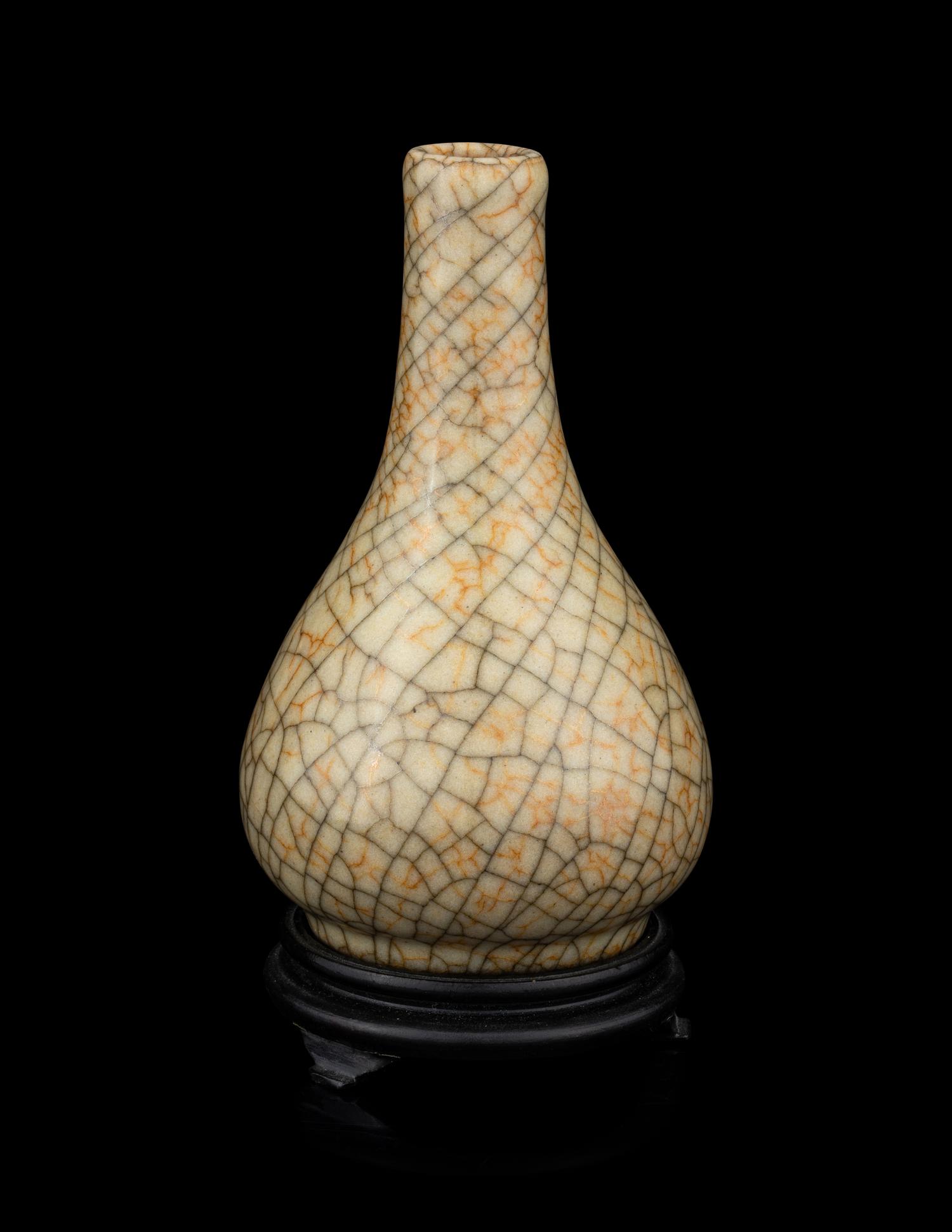 A Chinese Ge Type Bottle Vase