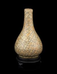 A Chinese Ge Type Bottle Vase