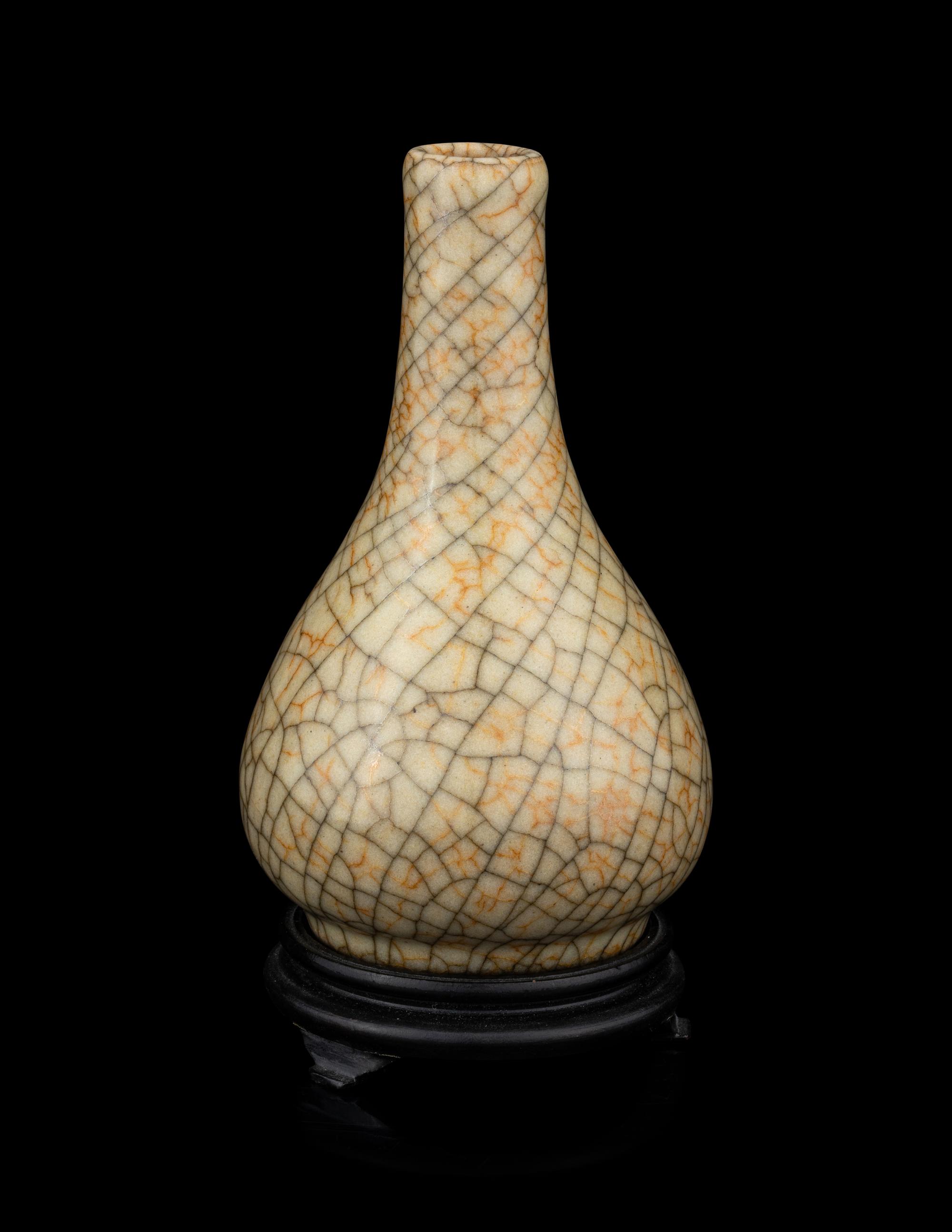 A Chinese Ge Type Bottle Vase