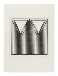 A Group of Six Prints ( Ladder Box: A; Multi Case B; Certical Screen: C; Drop Mitres: D; Quoined Chase: E; Mitred Matrix: F ), 1970