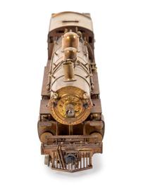 A Tenshodo Brass HO-Gauge 4-4-2 Locomotive and Tender