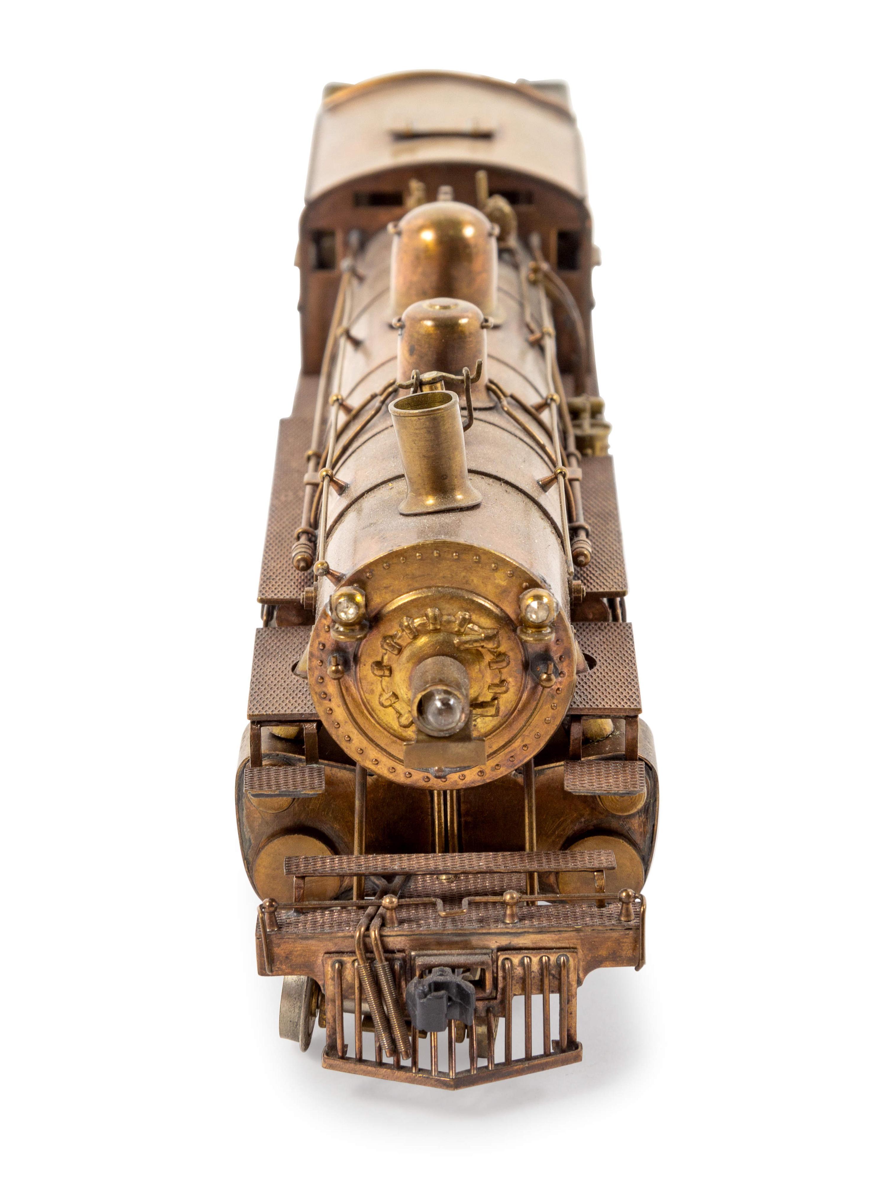 A Tenshodo Brass HO-Gauge 4-4-2 Locomotive and Tender